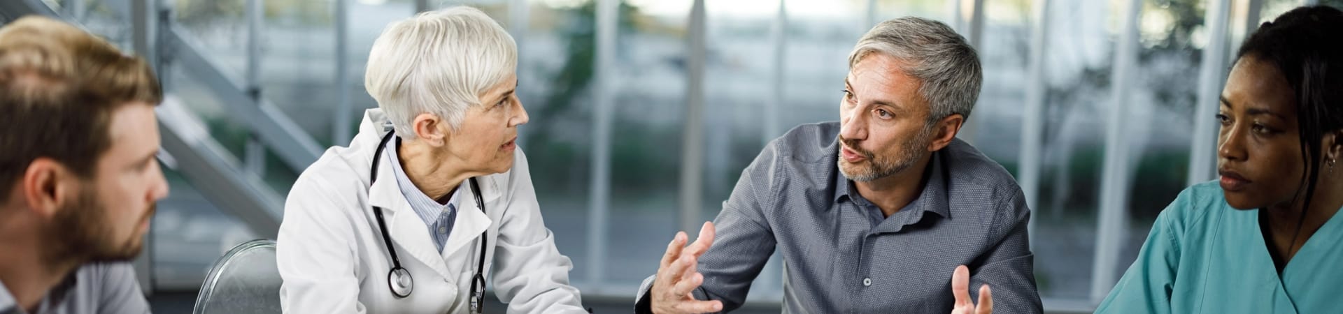 dermatologists having a discussion